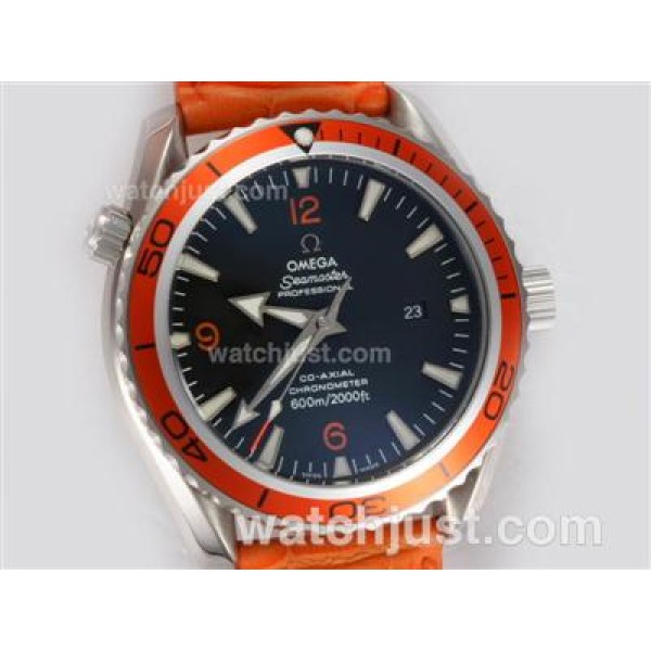 AAA Best UK Sale Omega Seamaster Automatic Fake Watch With Black Dial For Men