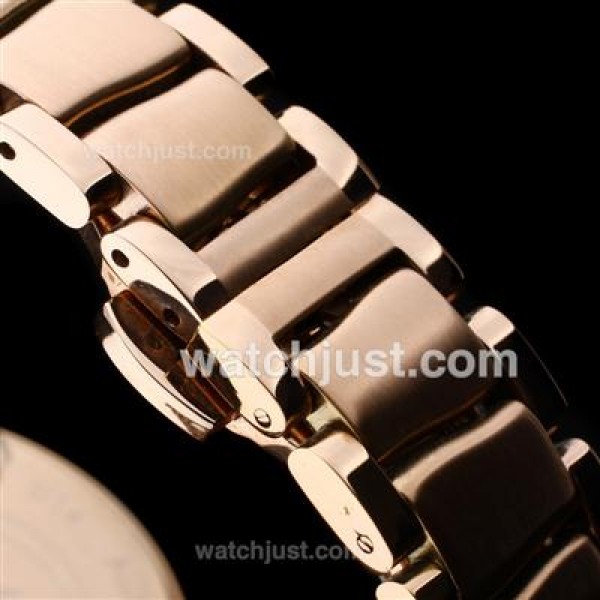 Perfect UK Sale Omega Ladymatic Quartz Replica Watch With White Dial For Women