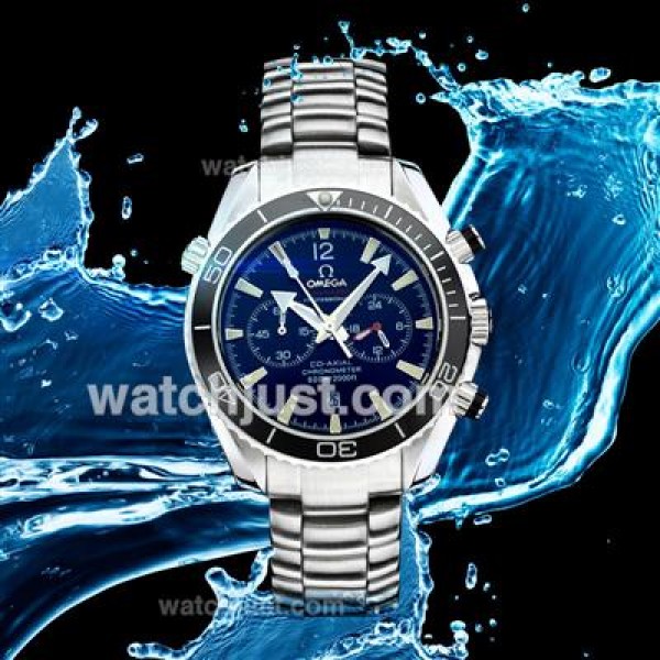 Waterproof UK Sale Omega Seamaster Automatic Fake Watch With Black Dial For Men