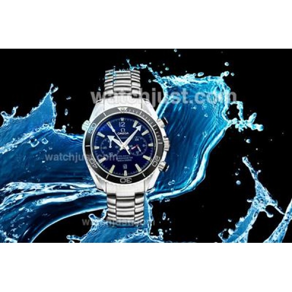 Waterproof UK Sale Omega Seamaster Automatic Fake Watch With Black Dial For Men