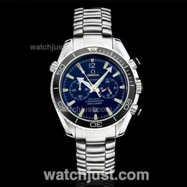 Waterproof UK Sale Omega Seamaster Automatic Fake Watch With Black Dial For Men