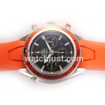 Best UK Sale Omega Seamaster Automatic Fake Watches With Black Dials For Men