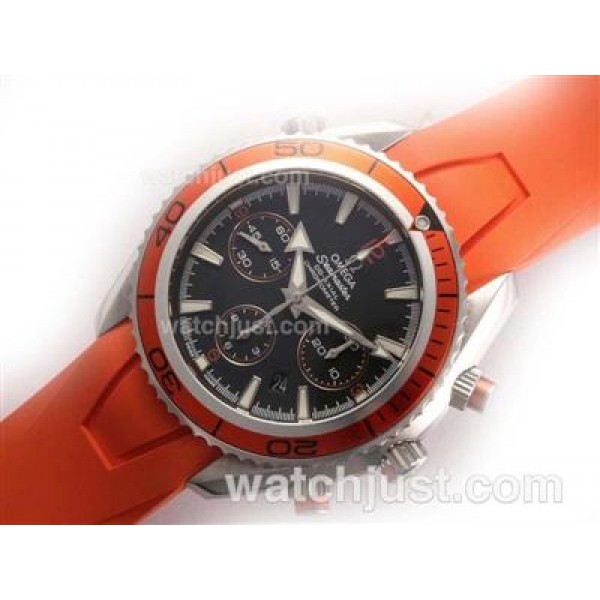 Best UK Sale Omega Seamaster Automatic Fake Watches With Black Dials For Men