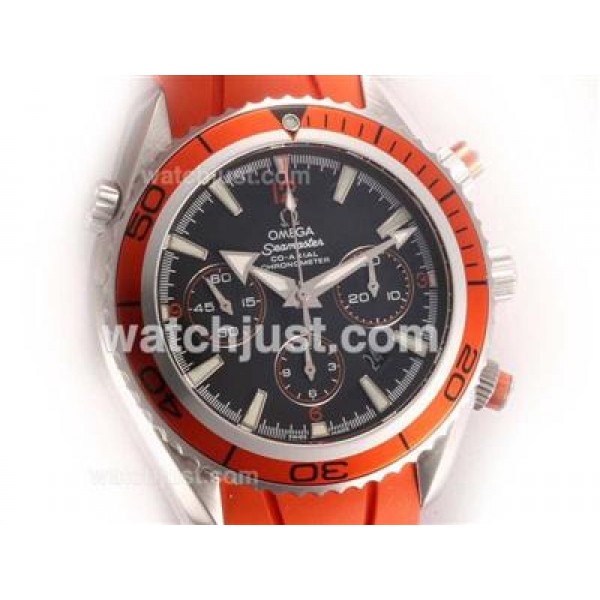 Best UK Sale Omega Seamaster Automatic Fake Watches With Black Dials For Men