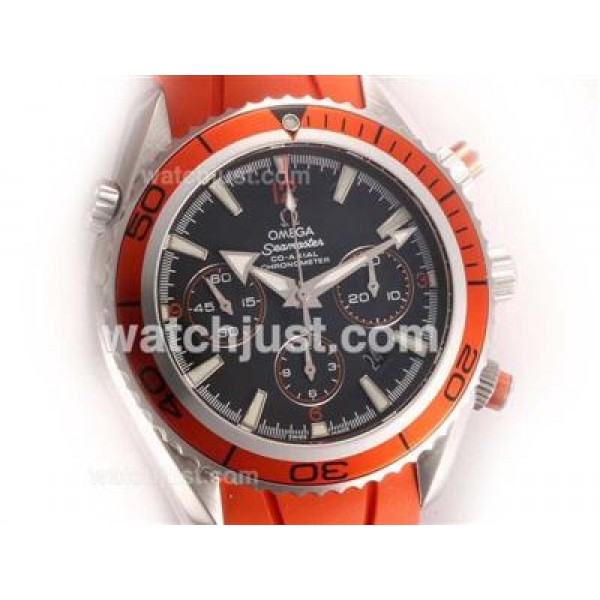 Best UK Sale Omega Seamaster Automatic Fake Watch With Black Dial For Men