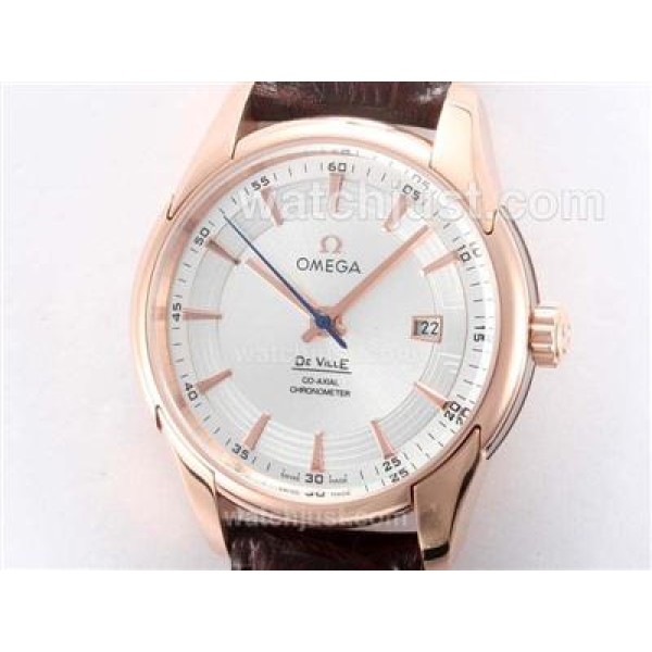 Good Quality UK Sale Omega Hour Vision Automatic Fake Watch With Silvery Dial For Men