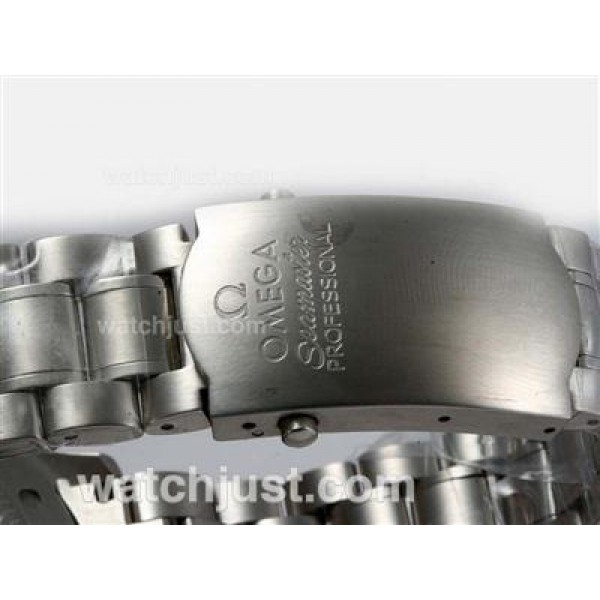 Practical UK Sale Omega Seamaster Automatic Replica Watches With Black Dials For Men