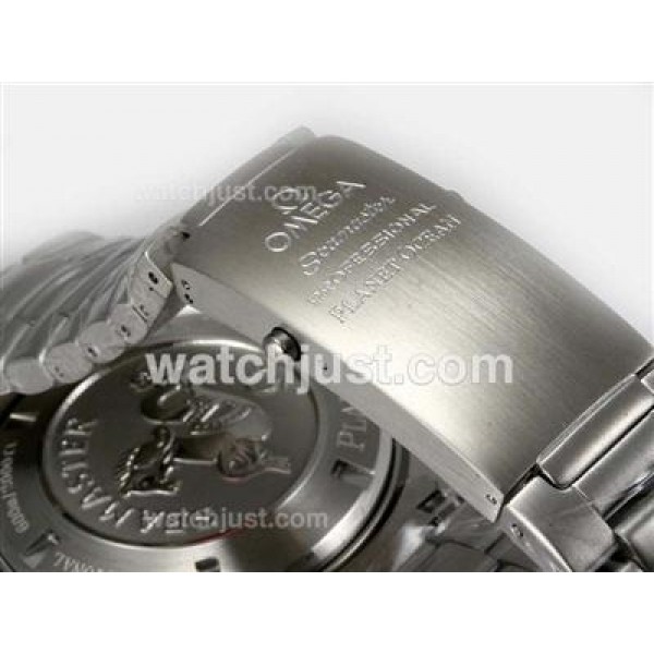 Practical UK Sale Omega Seamaster Automatic Fake Watches With Black Dials For Men