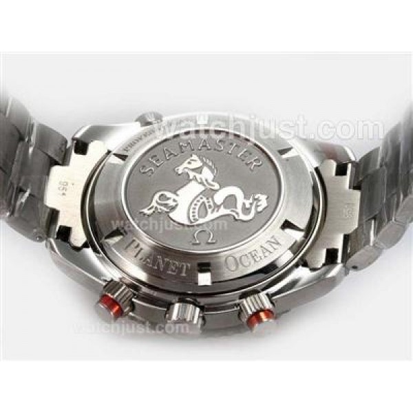 Waterproof UK Sale Omega Seamaster Automatic Replica Watches With Black Dials For Men