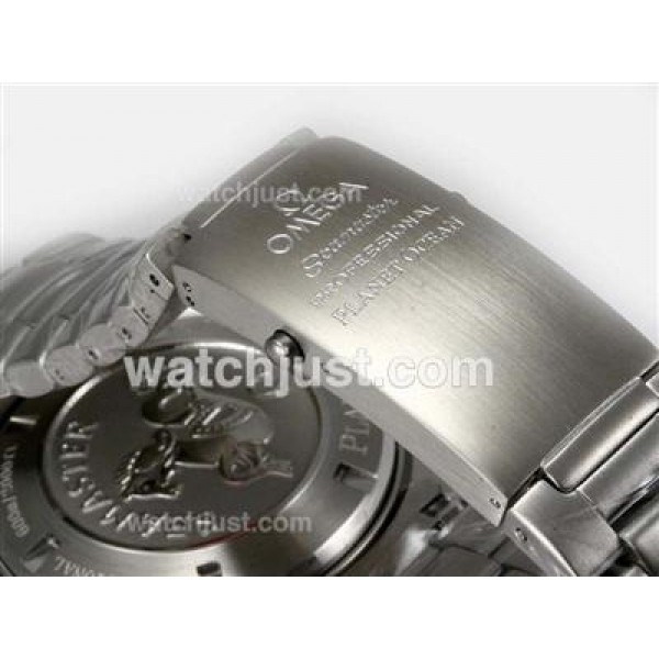 Waterproof UK Sale Omega Seamaster Automatic Replica Watches With Black Dials For Men