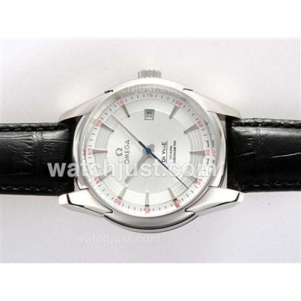 Swiss Made UK Sale Omega Hour Vision Automatic Replica Watch With White Dial For Men
