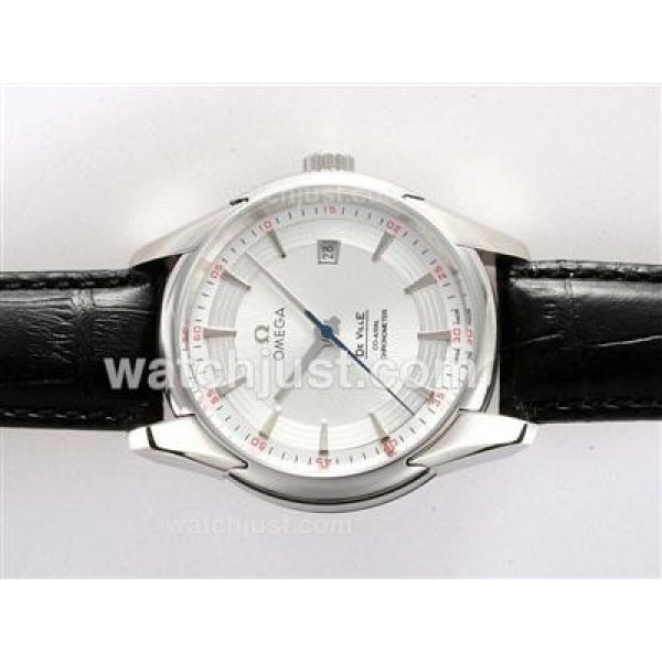 Swiss Made UK Sale Omega Hour Vision Automatic Replica Watch With White Dial For Men