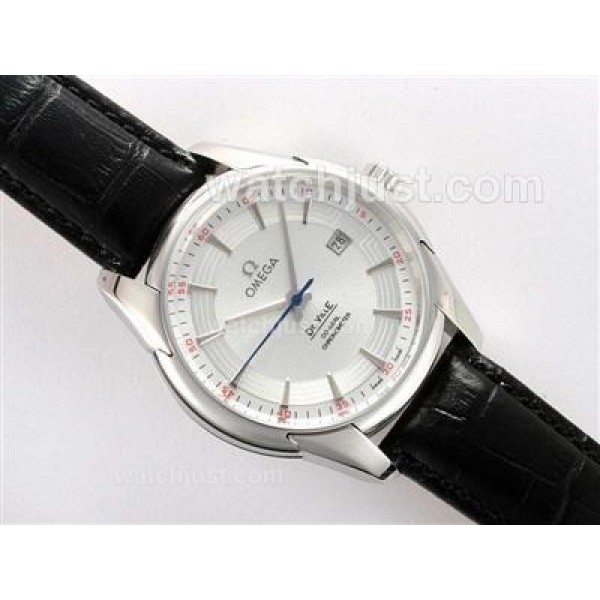 Swiss Made UK Sale Omega Hour Vision Automatic Replica Watch With White Dial For Men