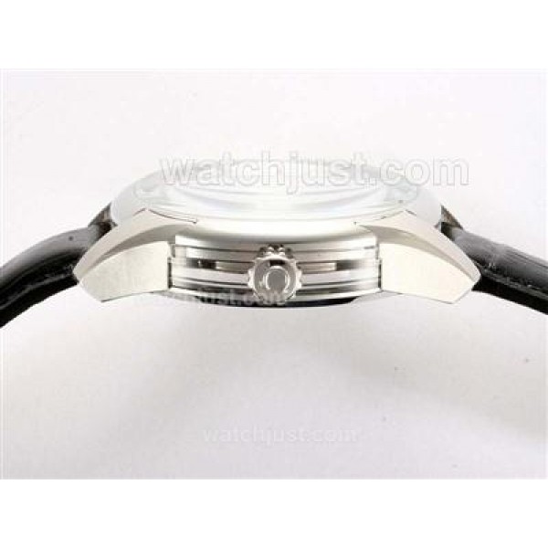 Swiss Made UK Sale Omega Hour Vision Automatic Replica Watch With White Dial For Men