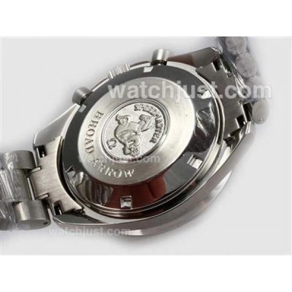 Best UK Omega Speedmaster Automatic Replica Watches With White Dials For Men