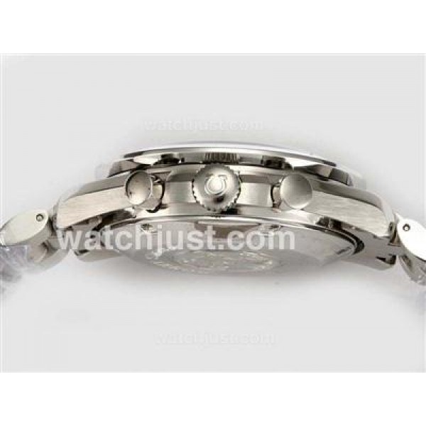 Best UK Omega Speedmaster Automatic Replica Watches With White Dials For Men