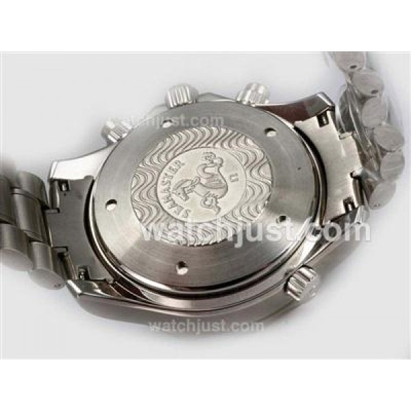 Waterproof UK Sale Omega Seamaster Automatic Replica Watches With Black Dials For Men