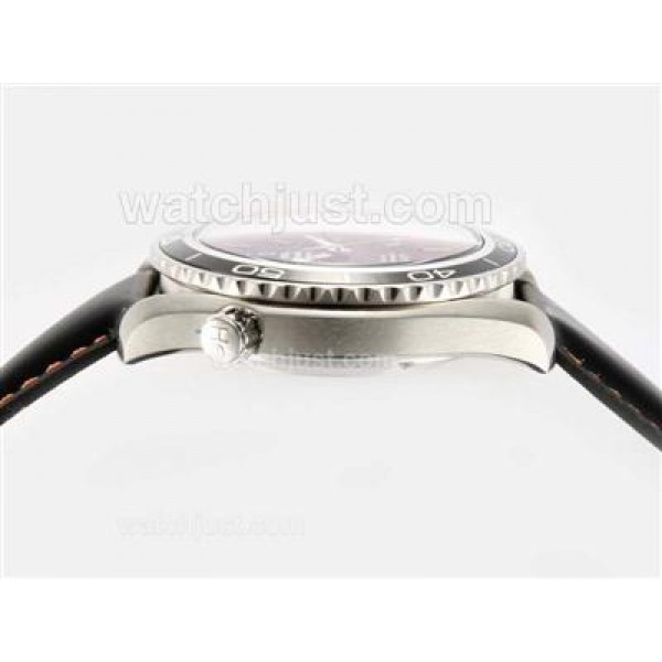 Good Quality UK Sale Omega Seamaster Automatic Fake Watch With Black Dial For Men