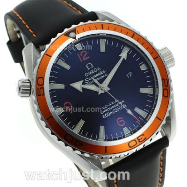 Best UK Sale Omega Seamaster Automatic Replica Watch With Black Dial For Men