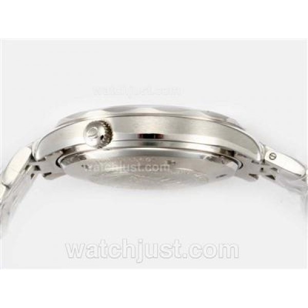 Cheap UK Sale Omega Seamaster Automatic Fake Watches With Black Dials For Men