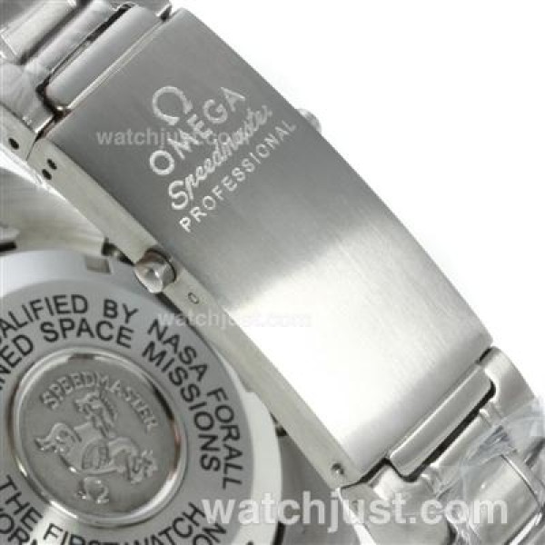 Best UK Sale Omega Speedmaster Automatic Fake Watch With White Dial For Men