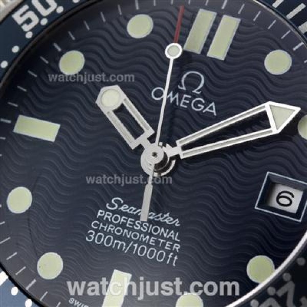 Cheap UK Sale Omega Seamaster Automatic Replica Watch With Blue Dial For Men