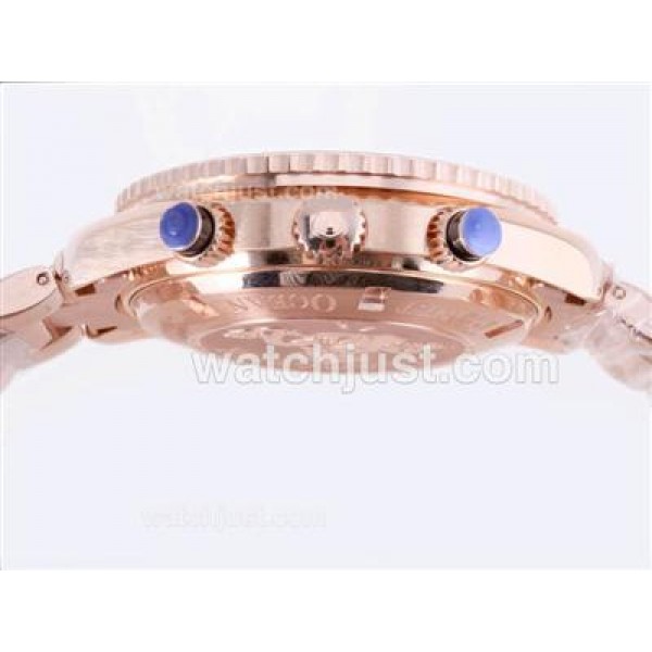 Waterproof UK Sale Omega Seamaster Automatic Fake Watches With Black Dials For Men