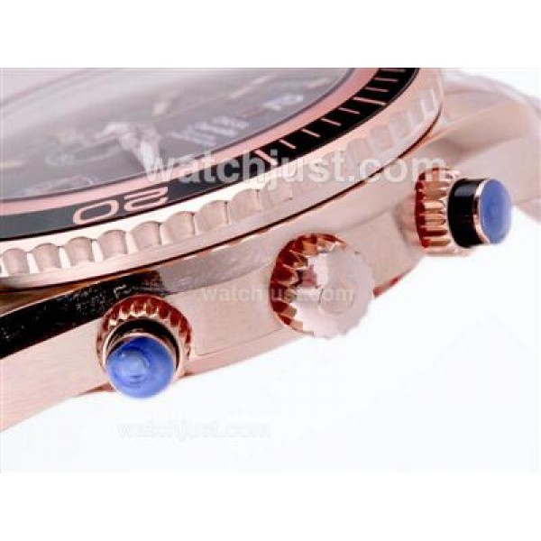 Waterproof UK Sale Omega Seamaster Automatic Fake Watches With Black Dials For Men