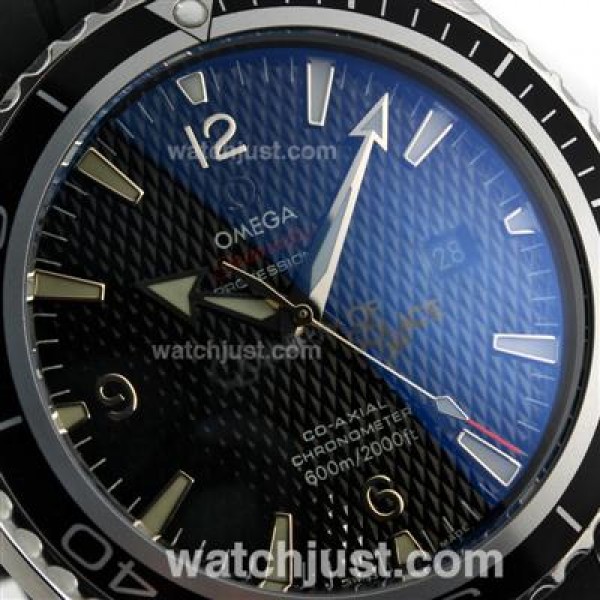 Waterproof UK Sale Omega Seamaster Automatic Fake Watch With Black Dial For Men