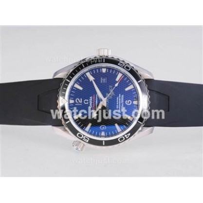 1:1 Best UK Sale Omega Seamaster Automatic Fake Watch With Black Dial For Men