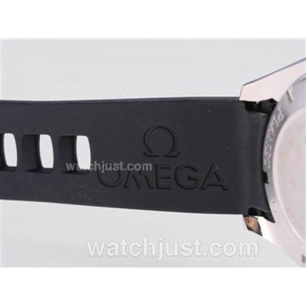 1:1 Best UK Sale Omega Seamaster Automatic Fake Watch With Black Dial For Men