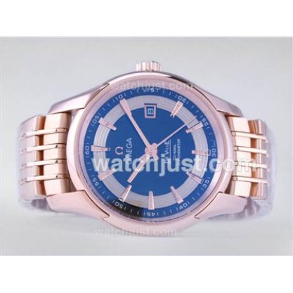 Quality UK Sale Omega Hour Vision Automatic Replica Watches With Black And White Dials For Men