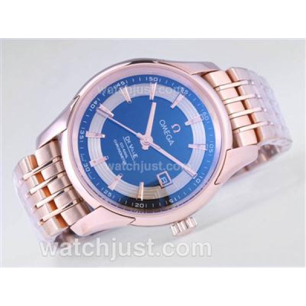 Quality UK Sale Omega Hour Vision Automatic Replica Watches With Black And White Dials For Men
