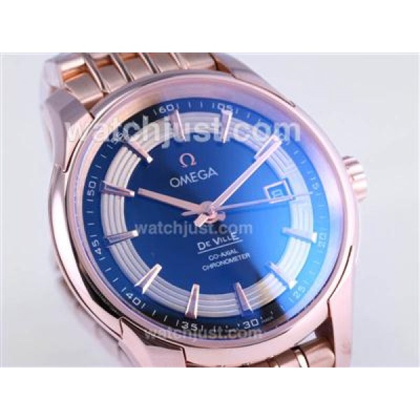 Quality UK Sale Omega Hour Vision Automatic Replica Watches With Black And White Dials For Men