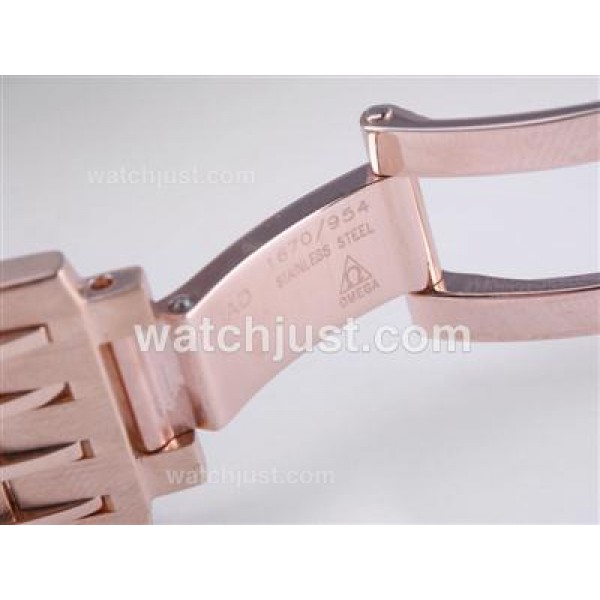 Quality UK Sale Omega Hour Vision Automatic Replica Watches With Black And White Dials For Men