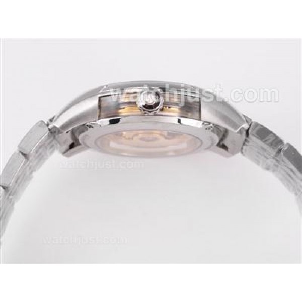 Cheap UK Sale Omega Hour Vision Automatic Fake Watches With Blue And Silvery Dials For Men