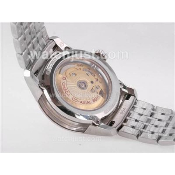 Cheap UK Sale Omega Hour Vision Automatic Fake Watches With Blue And Silvery Dials For Men