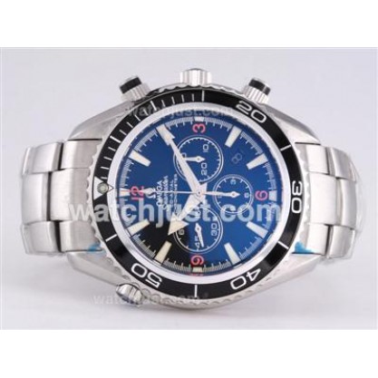 Waterproof UK Sale Omega Planet Ocean Automatic Replica Watches With Black Dials For Men
