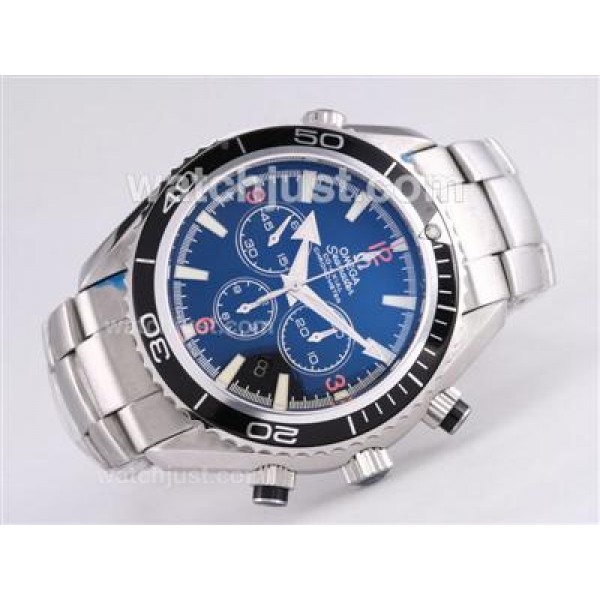 Waterproof UK Sale Omega Planet Ocean Automatic Replica Watches With Black Dials For Men