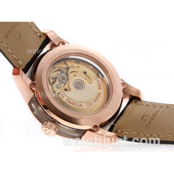 Quality UK Sale Omega Hour Vision Automatic Replica Watches With Blue And Silvery Dials For Men