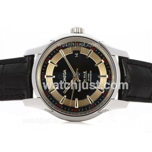 Best UK Sale Omega Hour Vision Automatic Replica Watch With Black And White Dial For Men