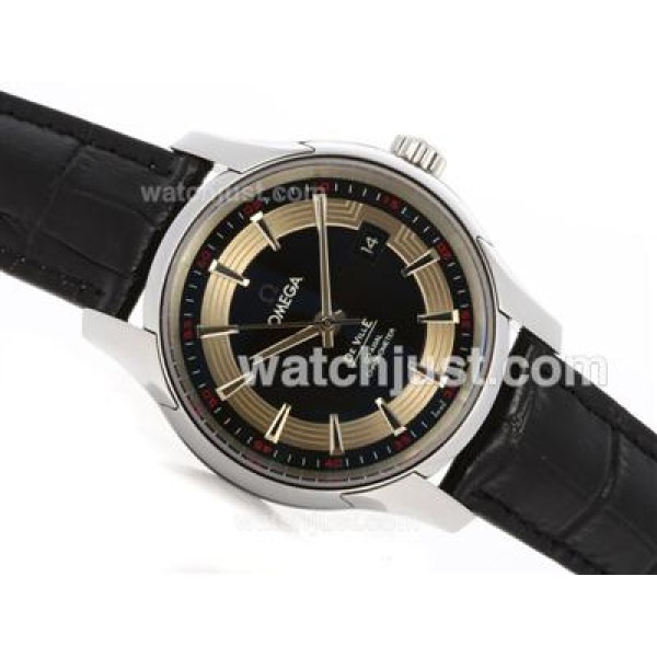 Best UK Sale Omega Hour Vision Automatic Replica Watch With Black And White Dial For Men