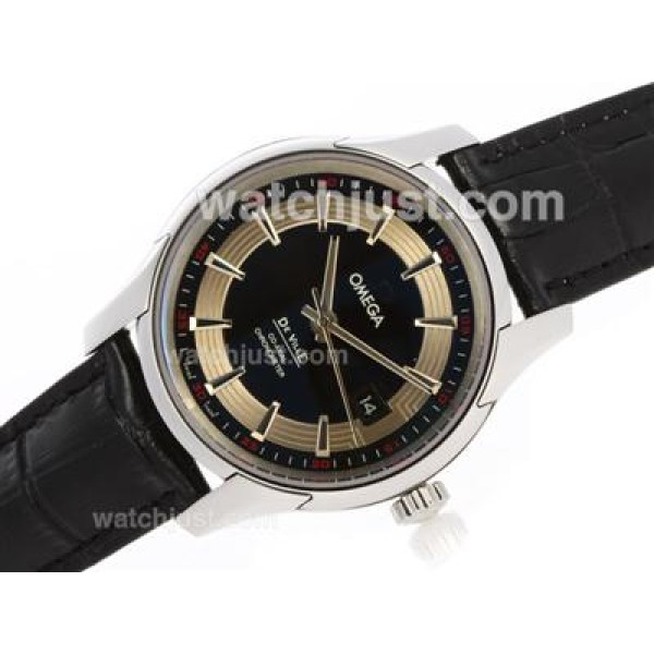 Best UK Sale Omega Hour Vision Automatic Replica Watch With Black And White Dial For Men