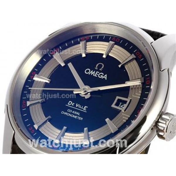 Best UK Sale Omega Hour Vision Automatic Replica Watch With Black And White Dial For Men