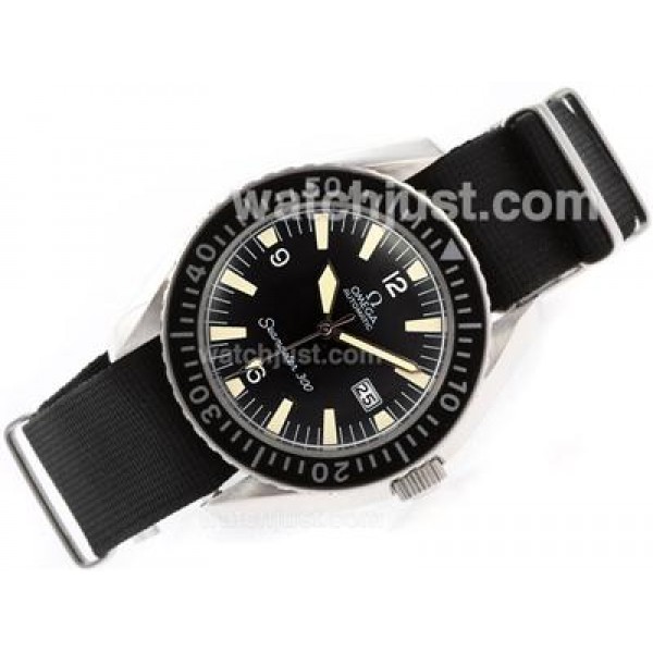 Perfect UK Sale Omega Seamaster Automatic Replica Watch With Black Dial For Men