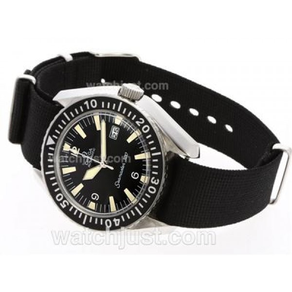 Perfect UK Sale Omega Seamaster Automatic Replica Watch With Black Dial For Men