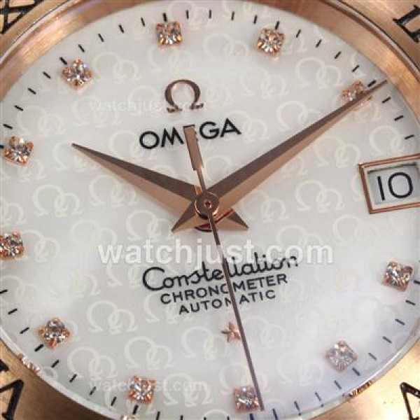 Quality UK Omega Constellation Automatic Fake Watch With White Dial For Men