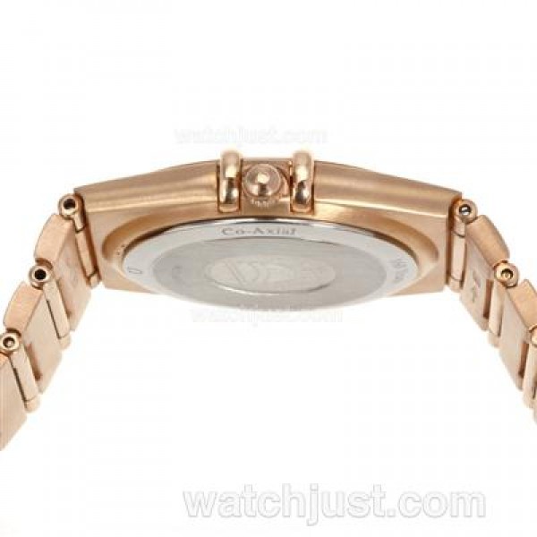 Best UK Omega Constellation Quartz Replica Watch With White Dial For Women