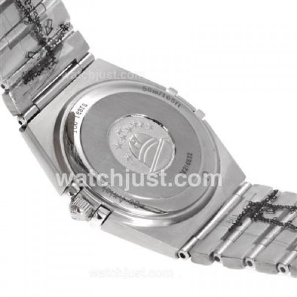 Perfect UK Omega Constellation Automatic Fake Watch With White Dial For Women