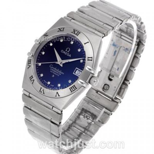 Quality UK Omega Constellation Automatic Fake Watch With Black Dial For Women